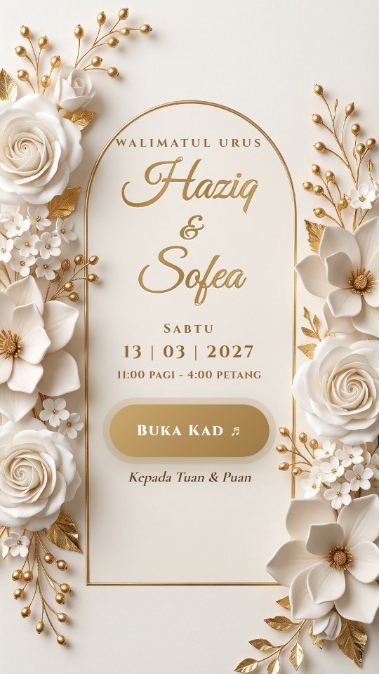 E-Kad Scroll Haziq & Sofea