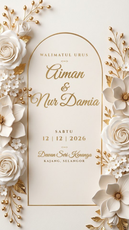 Video E-Kad Kasih Sutera, Aiman & Nur Damia